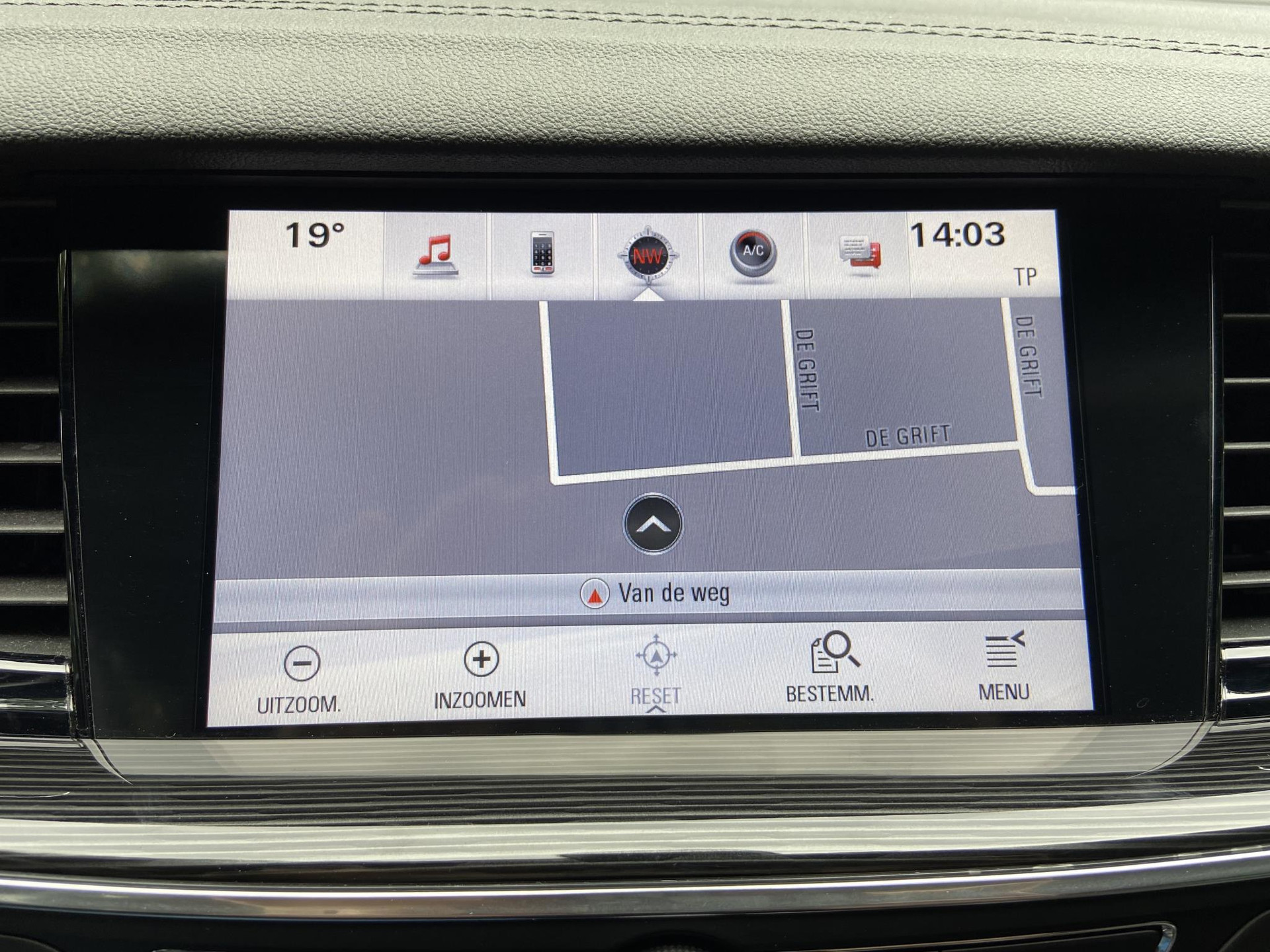 rijstrooksensor met correctie