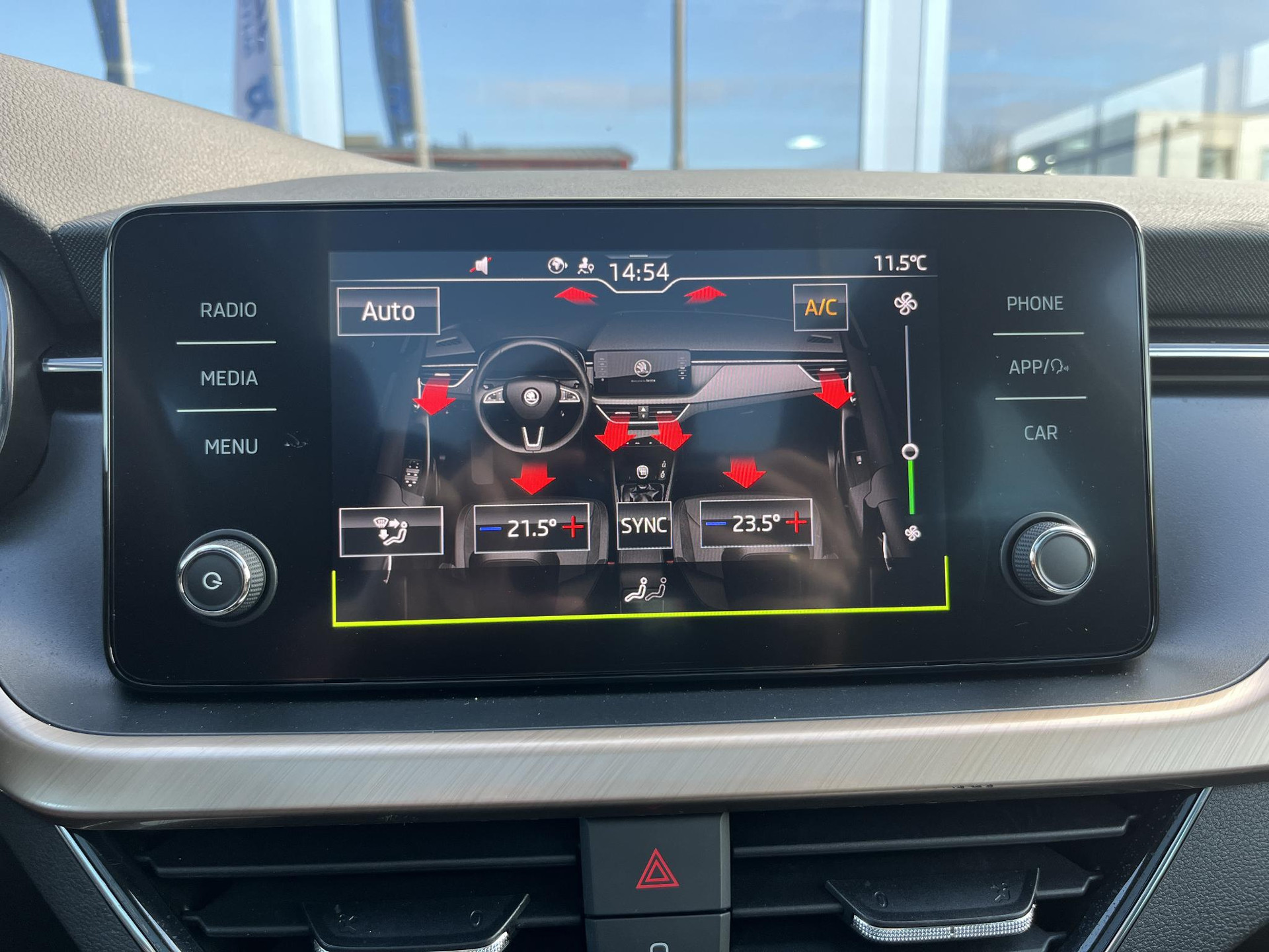 Climatronic (elektronisch geregelde airconditioning met vochtigheidssensor)