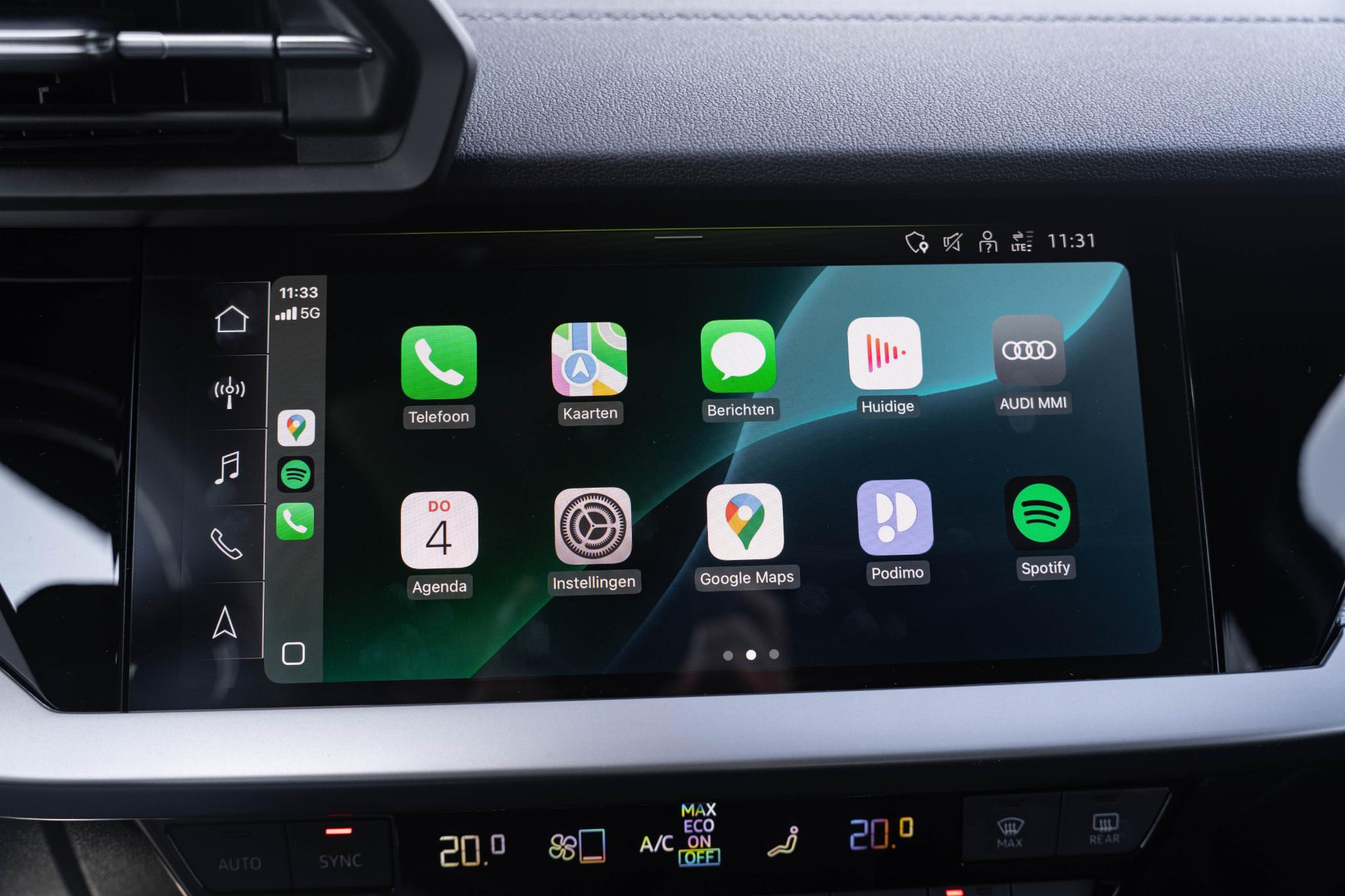 Audi smartphone interface