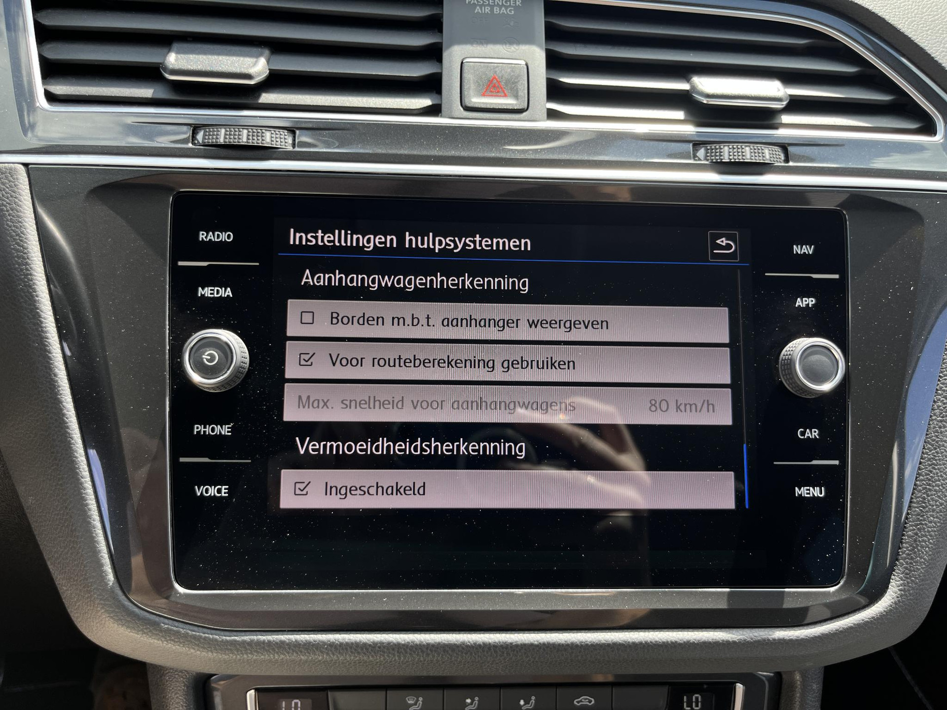rijstrooksensor met correctie