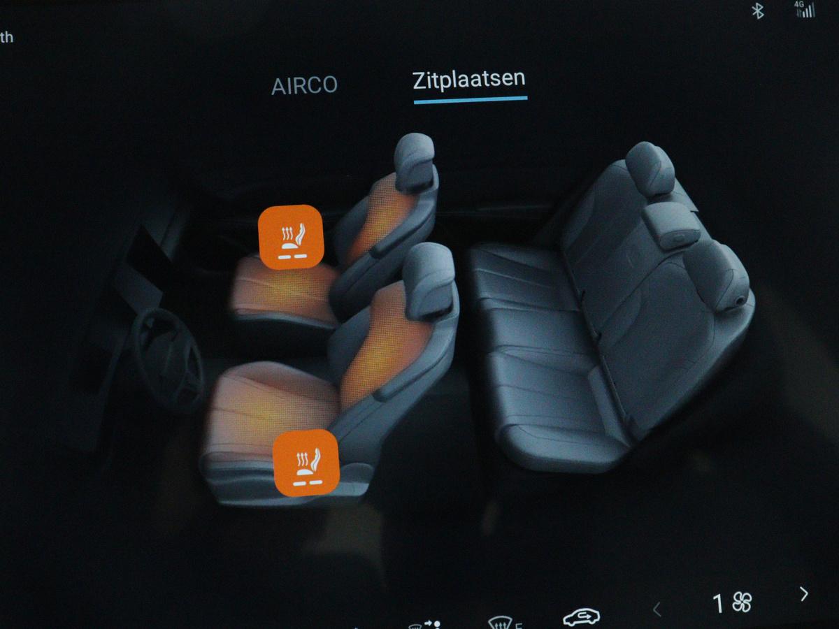 voorstoelen verwarmd