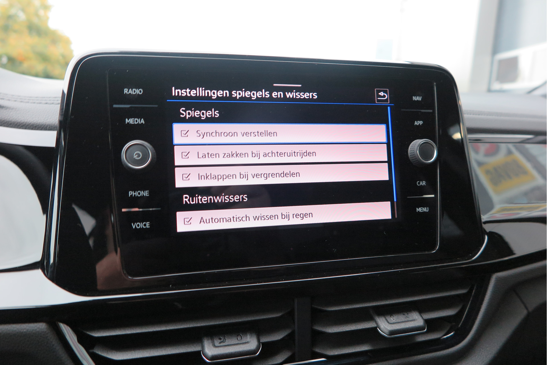 Buitenspiegels elektrisch inklapbaar