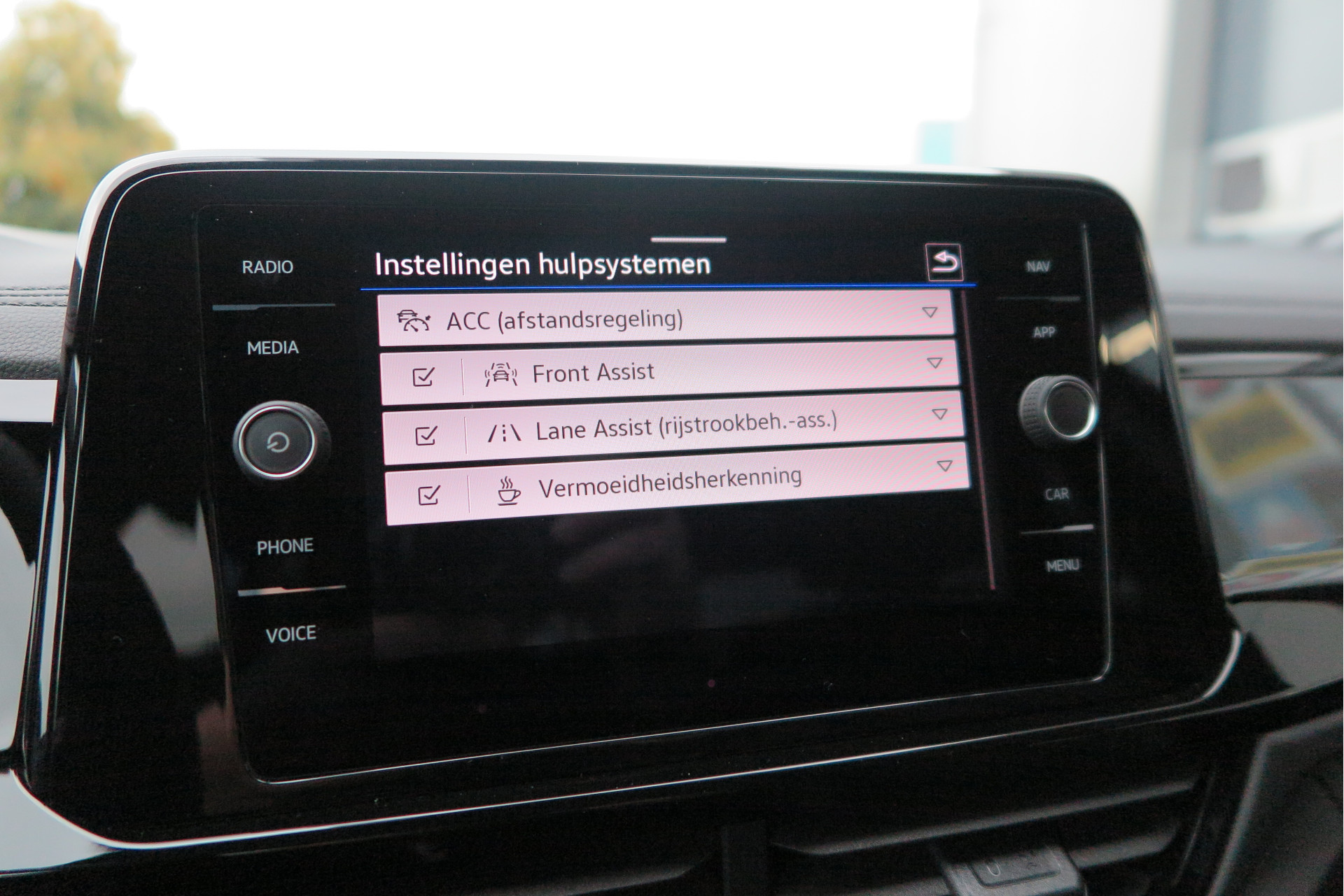 Rijstrooksensor met correctie