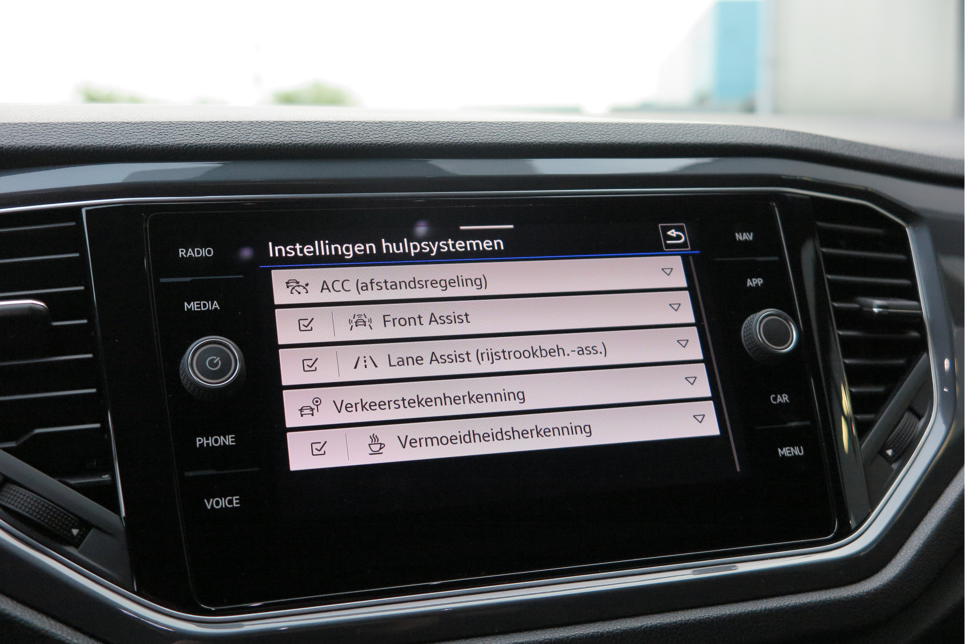 Rijstrooksensor met correctie