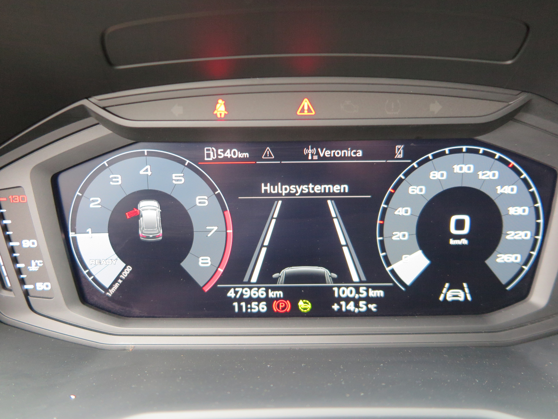 Rijstrooksensor met correctie